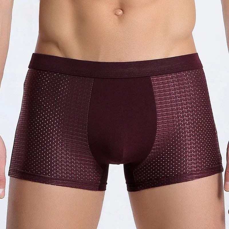 4PCS/Lot 8XL Mesh Mens Underwear Boxers Men Boxer Underwear men Boxers for Men Underwear Boxer Shorts Men Boxers Men Pantis