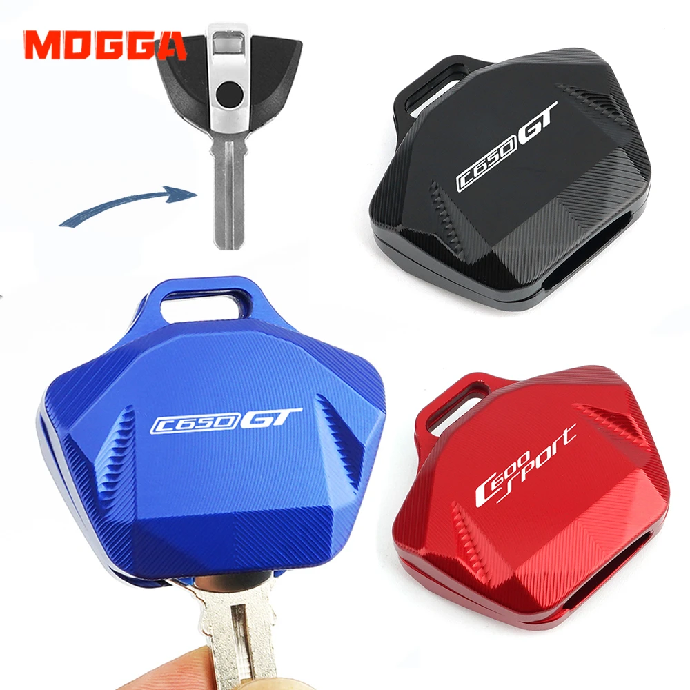 

For BMW C650GT C600sport C650 GT C600 Sport CNC Key Cover Case Shell Protection Decoration Motorcycle Accessories Blue Black Red