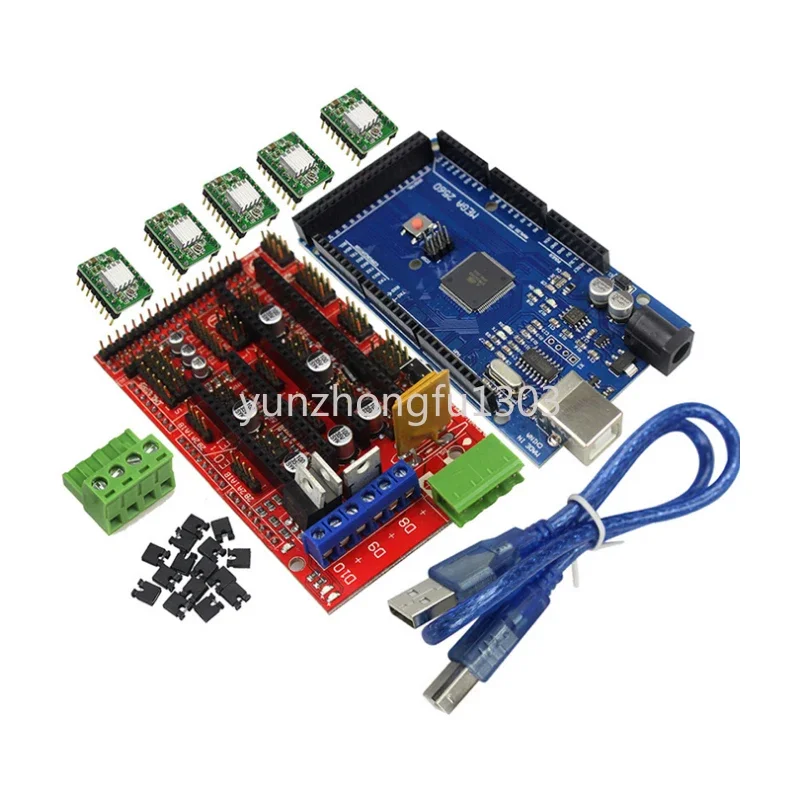 3D Printer RepRap Ramps1.4cnc Shield V3/V4 Engraving Machine Expansion Board A4988 Driver