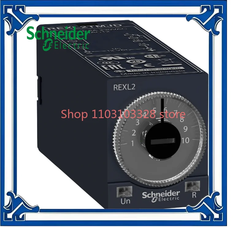 

Schneider REXL Mini Pluggable Time Relay REXL2TMBD REXL2TMP7 Energized Time Delay Relay