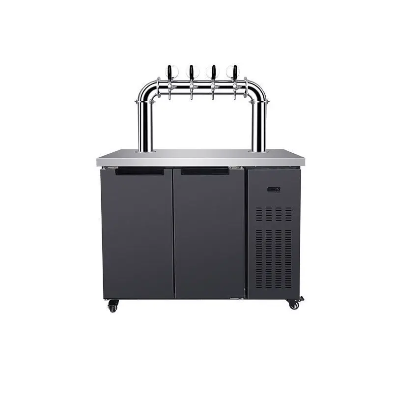Hot Sale Full-Sized Commercial Beer Tap Beverage Dispenser Tower Automatic Mobile Beer Dispenser Stainless Steel Cooler for - view 4