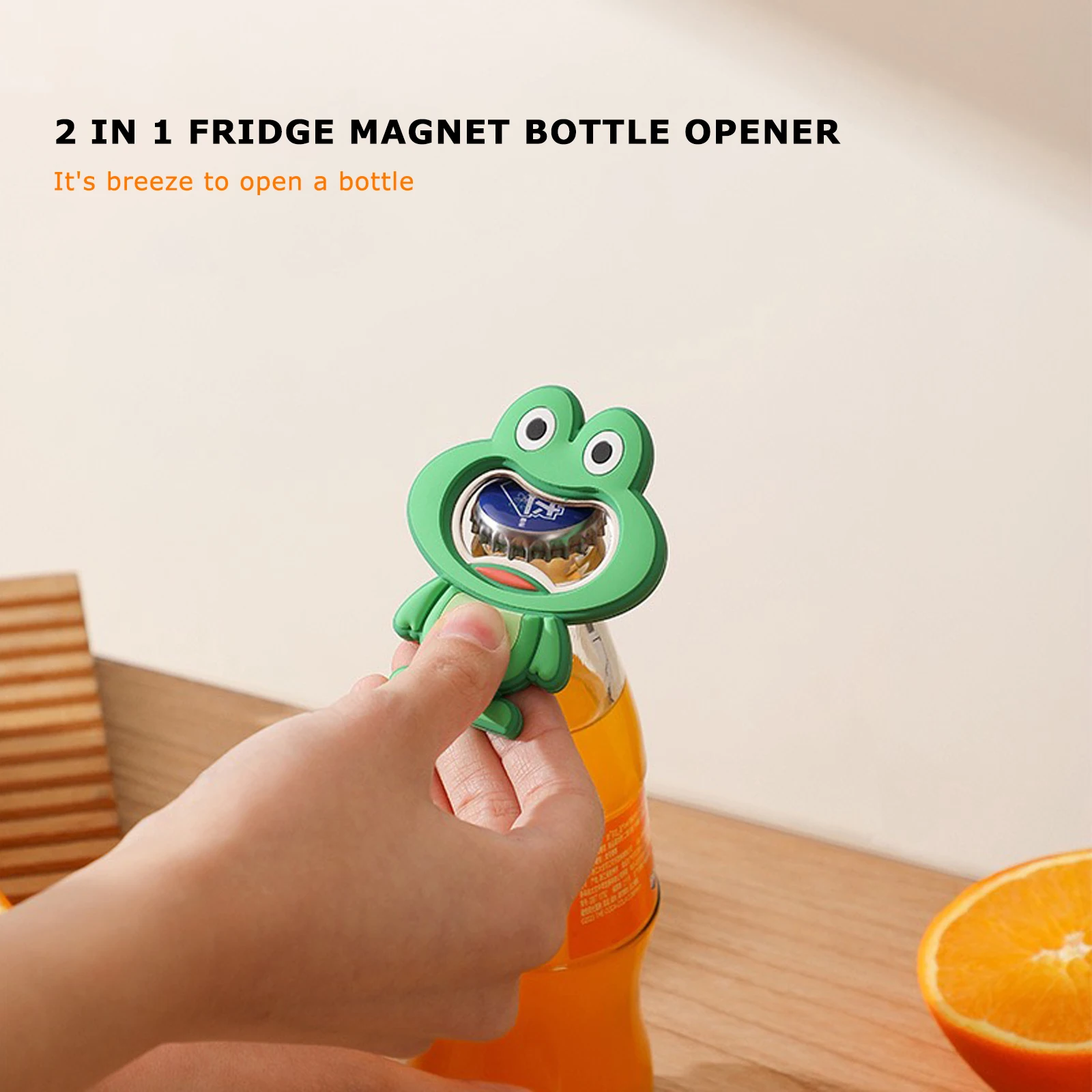 2 في 1 مغناطيس ثلاجة من السيليكون وفتاحة زجاجات مغناطيسية قوية، ملحقات المطبخ لفتح غطاء الزجاجة والديكور المنزلي