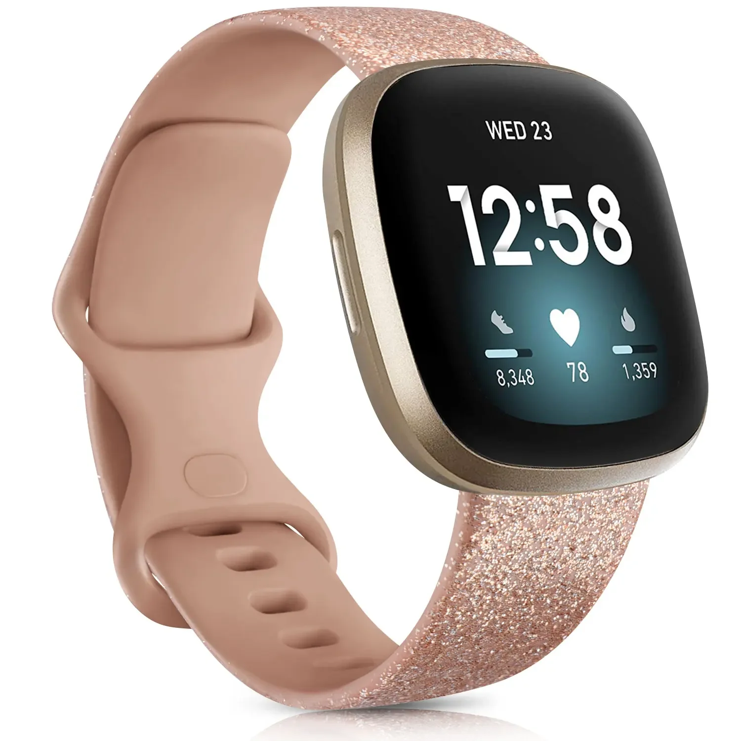 حزام ساعة من السيليكون لساعة Fitbit Versa 3 حزام Smartwatch الرياضية لملحقات سوار المعصم المقاوم للماء من Fitbit Versa Sense