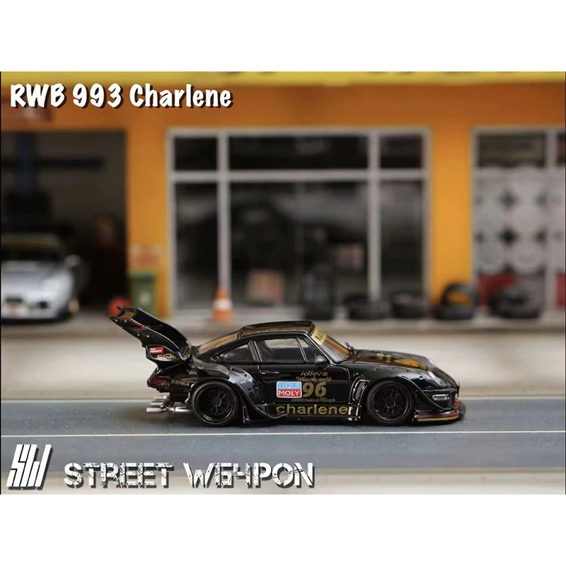 SW In Stock 1:64 RWB 993 Charlene Diecast Diorama Car Model Collection Miniature Street Weapon