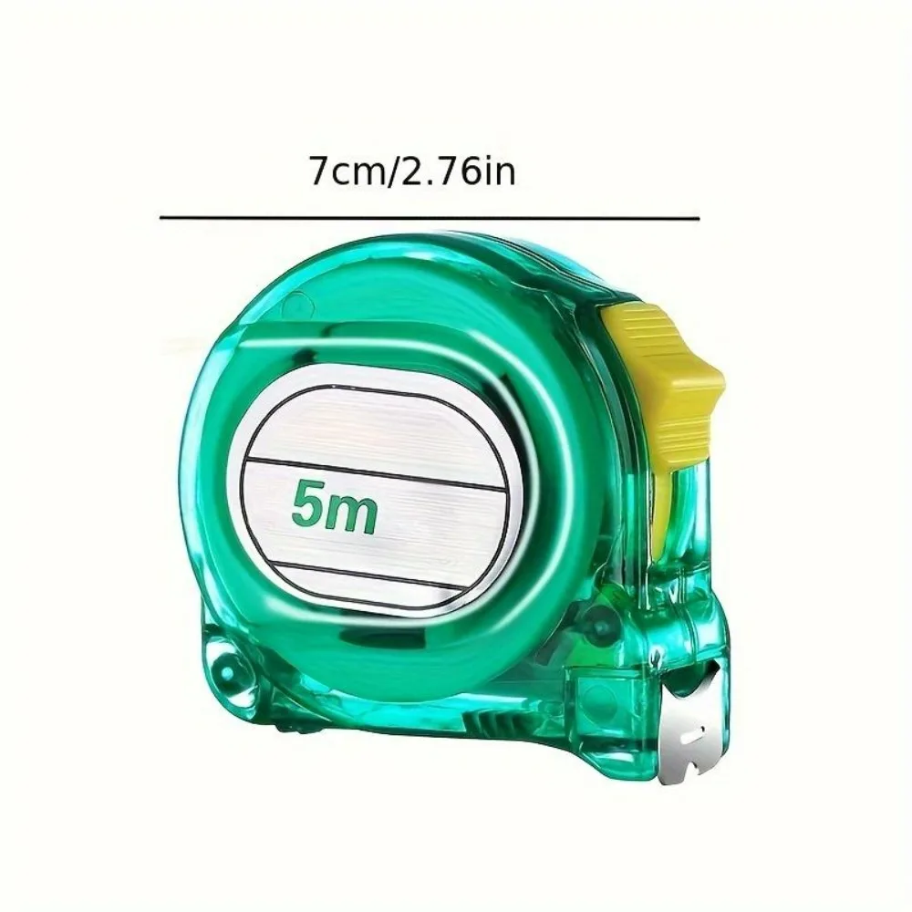 4 rolls of 5 meter tape measure, No. 50 galvanized steel sheet, ABS plastic housing, fresh mint green