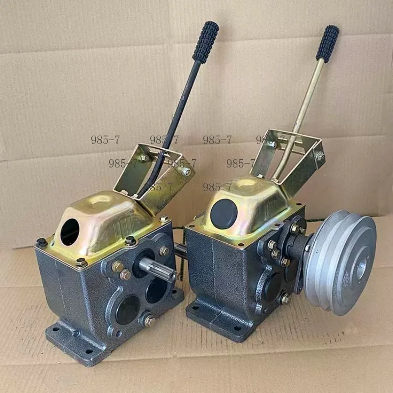 Three-in-one reverse reduction gearbox with dry clutch, matched for pastoral management machine