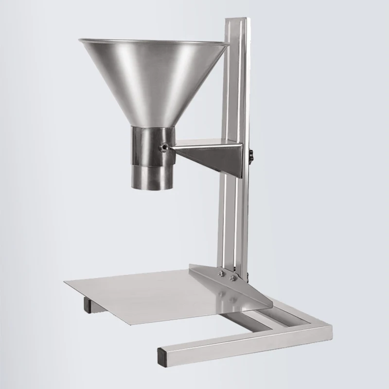 Manual Filling Machine Stainless Steel Large Diameter Feeding Hopper Packaging Vacuum Bag Oil Proof Sub-Packing Machine Funnel