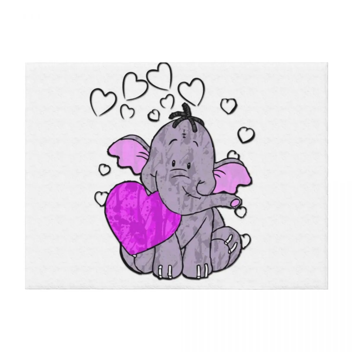 

Heffalump Valentine Throw Blanket christmas gifts Blankets For Sofas Furrys Extra Large Throw Blankets