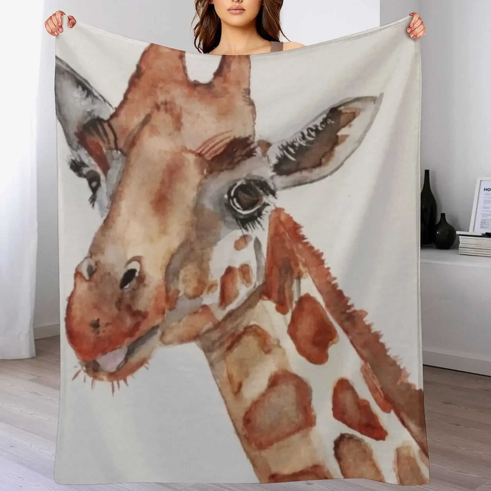 

Giraffe Throw Blanket Luxury Thicken Thin For Decorative Sofa Blankets