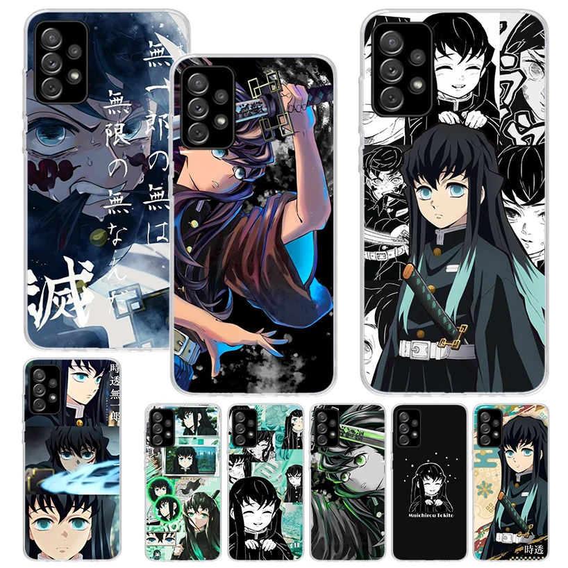 Demon Slayer Tokitou Muichirou Print Soft Case for Samsung A51 A50 A21S A70 A71 Phone Shell A31 A41 A10 A20E A30 A40 A6 A7 A8 A9