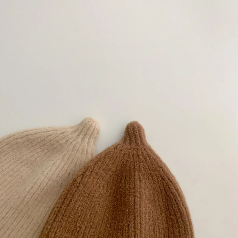 Gorro de lana suave para bebé, gorro de protección para los oídos, para otoño e invierno, 2024