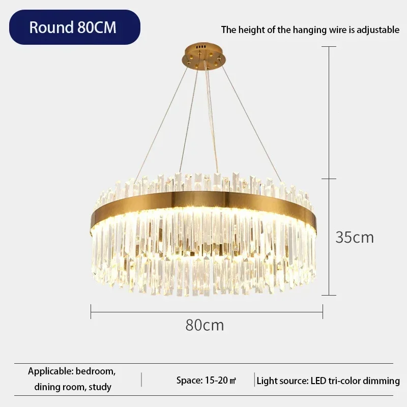 Luxe gouden kristallen plafondhanglamp bescheiden woonkamer eettafel kamer keuken hangende kroonluchter woondecoratie binnenlampen