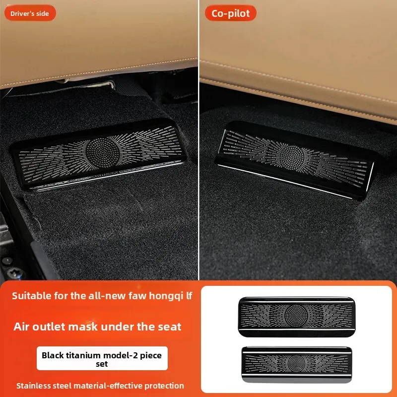 Under-seat air outlet protective cover for BYD Leopard 8 FangChengBao 8 eight 2025 2024 Interior Accessories