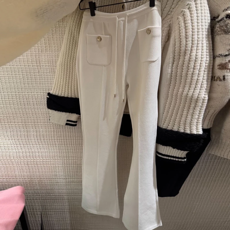 

Высококачественные шерстяные облегающие трикотажные брюки 600 г для женщин, зимние лыжные серии, повседневные шерстяные женские брюки с высокой талией