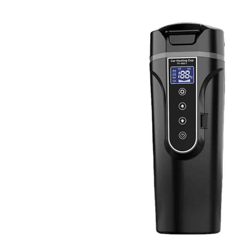 Автомобильная электрическая чашка с подогревом 12 В/24 В 350 мл, умная кружка с подогревом автомобиля с контролем температуры, чашка для воды для автомобильных электроприборов