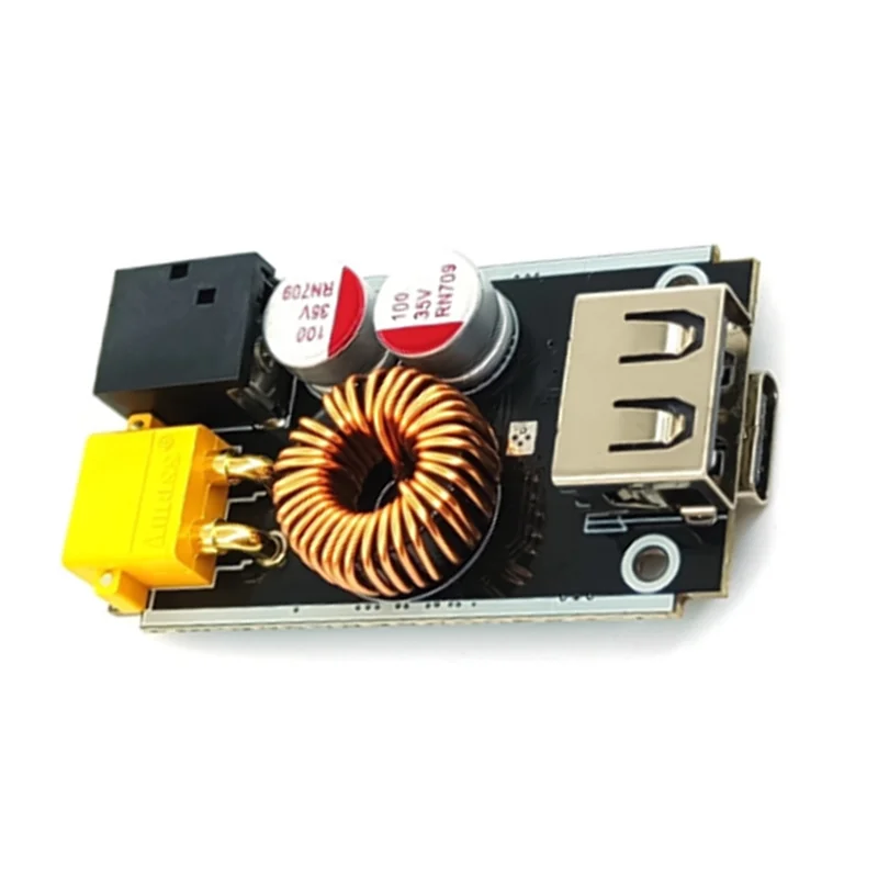 Module de Charge rapide USB Type C 65W, haute efficacité, pour QC4.0 PD2.0/3.0, DC 9V-35V avec entrée XT30-N33R