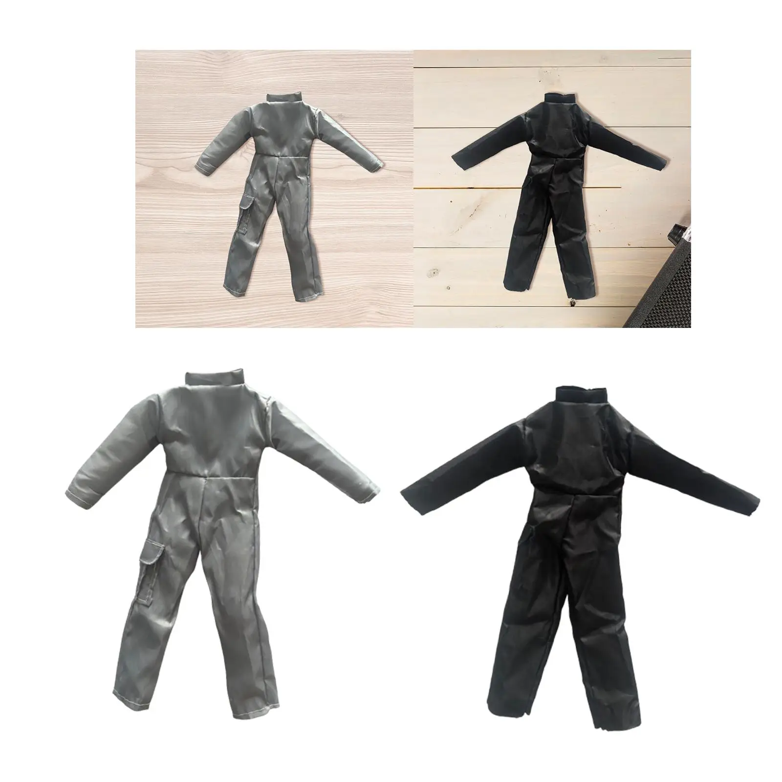 1/6 Scale Doll Jumpsuit Stylish Miniature Cosplay Costume Miniature Clothes for 12inch Action Figures Dress up Body Accessory