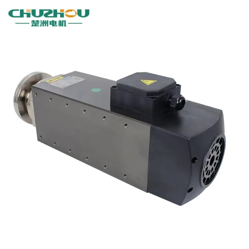 Motor de husillo síncrono de alta velocidad de imán permanente refrigerado por aire trifásico para cortar con 15KW