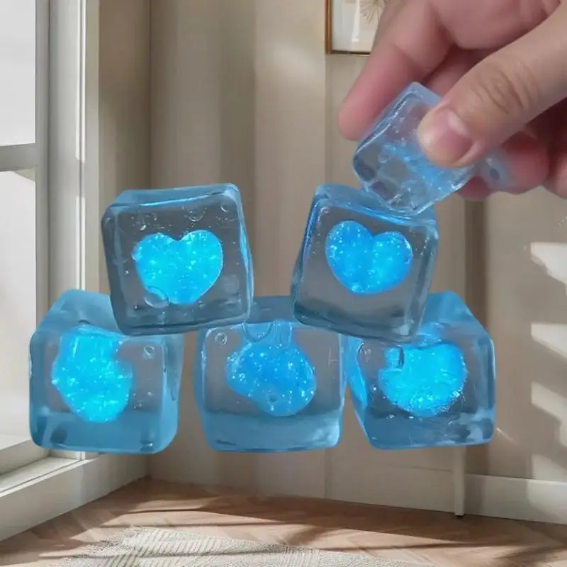 1 szt. Sensoryczny kostka antystresowa dla dzieci z autyzmem, miękka piłka do ściskania, doskonały prezent dla nastolatków i dorosłych