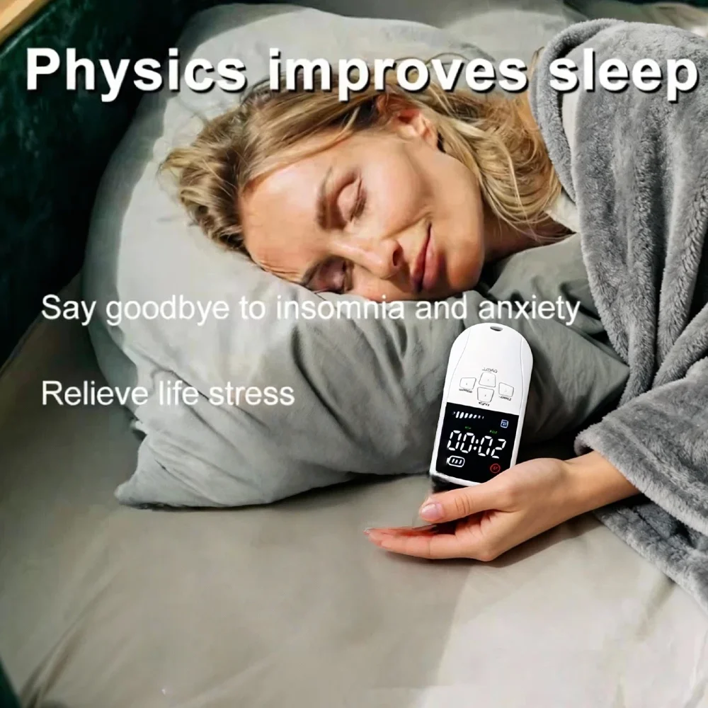 

Microcurrent Nerve Stimulator Sleep Aid Machine USB Charging Ear Clip for Insomnia Brain Massage Stress
