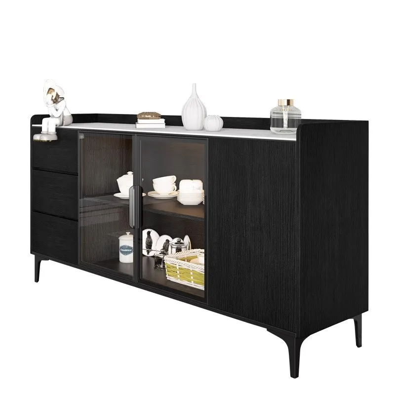 

Nordic bright rock slab sideboard modern minimalist locker against the wall wine cupboard