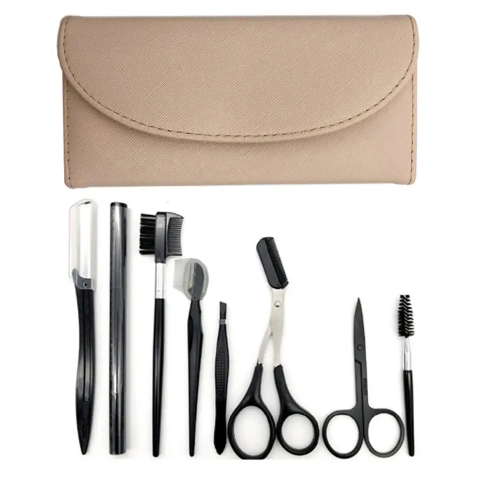 8 Stück Augenbrauen schneider Augenbrauen Rasiermesser Kit Augenbrauen Schere Augenbrauen Kamm Rasierer für Gesichts pinzette Wimpern Wimpern Pinsel