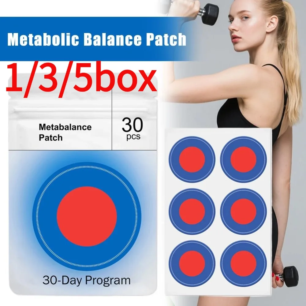 

Оригинальные пластыри для метаболического баланса 1/3/5 упаковок, программа на 30 дней, наклейки для контроля веса, нежный уход за телом, 30 шт., пластыри для похудения
