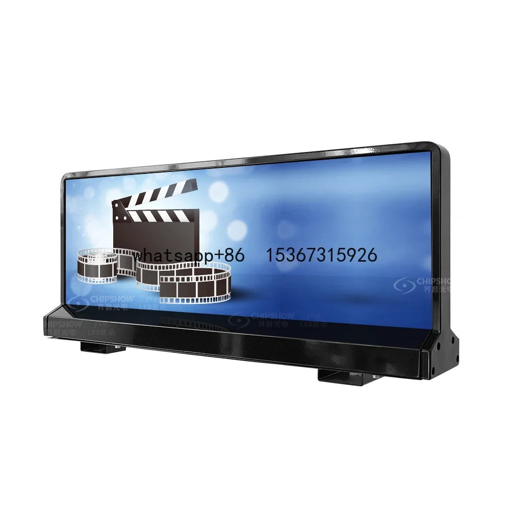 

P2.5 P3.33 P5 Double Sided Advertising Programmable Car Roof Led Sign 960x320mm Outdoor Taxi Top Led Display