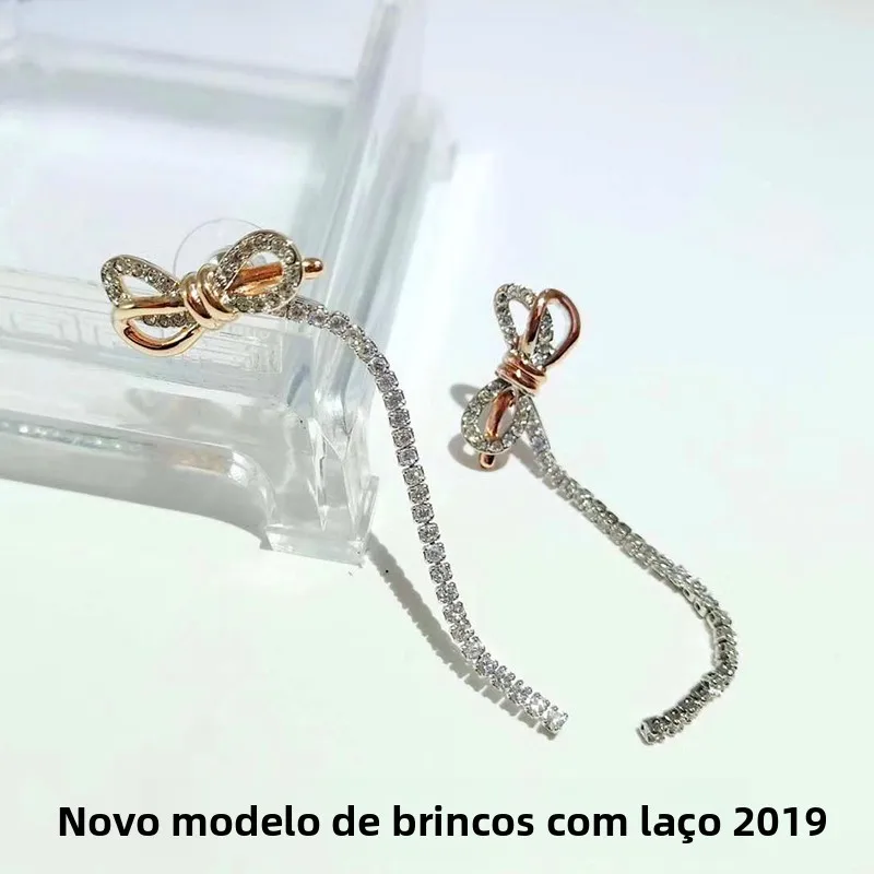 elegant-crystal-knot-ear-wire-earrings-choker-birthday-gift-for-girlfriend-fashionable-alloy-gemstone-jewelry