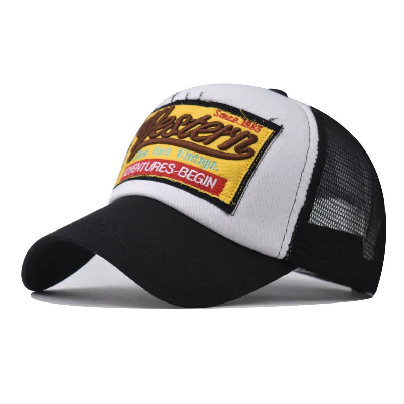 

New 3D Embroidered Western Baseball Outdoor Summer Mesh Cap