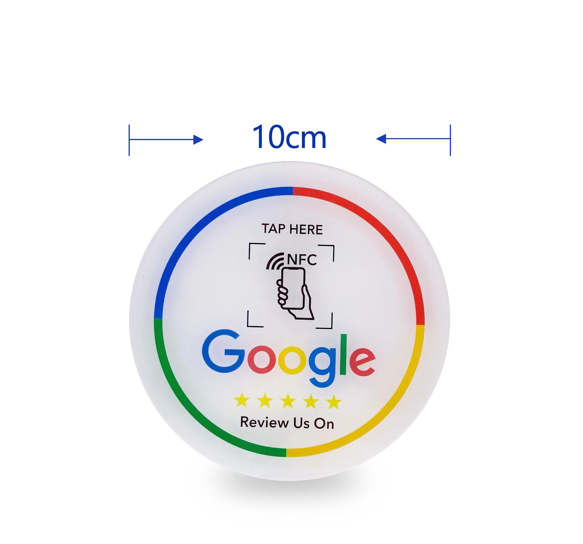 NFC Tags Review Us On Google NFC Tap Review Sticker Tags Waterproof Google Review Sticker 13.56Mhz NFC215 Adhesive Labels