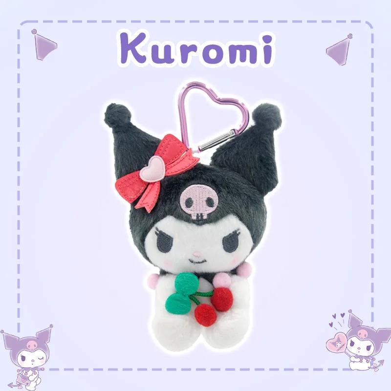 Sanrio Hello Kitty Kuromi mélodie cannelle jouets en peluche pendentif mignon jouets en peluche porte-clés Anime porte-clés anniversaire cadeau de noël