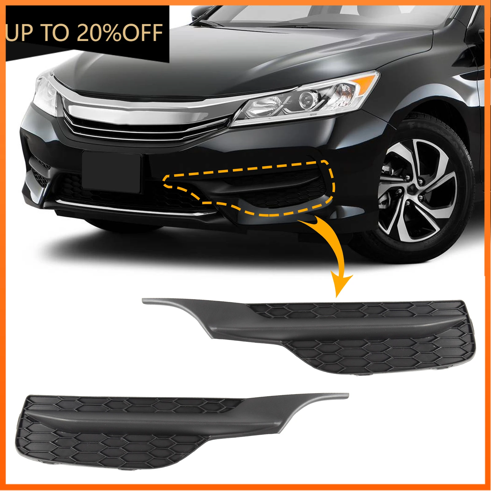 

Противотуманная фара, решетка, рамка, абажур под передним бампером для Honda Accord 2016 2017 71112-T2F-A51 71102-T2F-A51