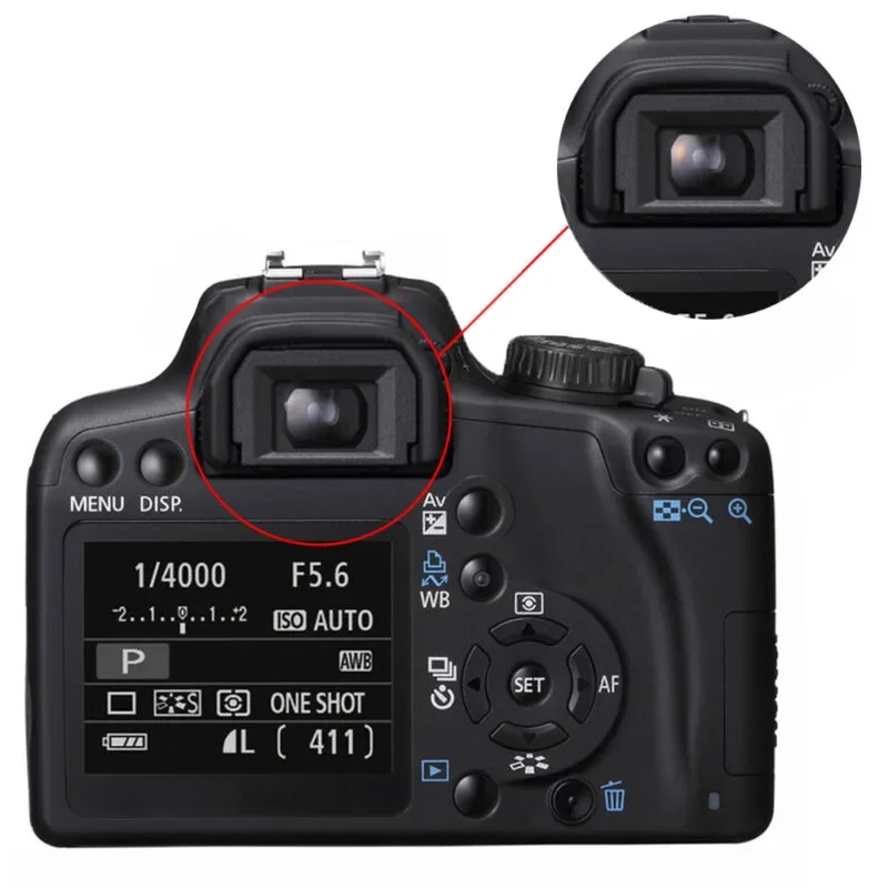 2 stuks Zoeker Oculair Oogschelp Beschermhoes Voor Canon 600D 550D 500D 450D 400D 350D 300D 1100D 1000D