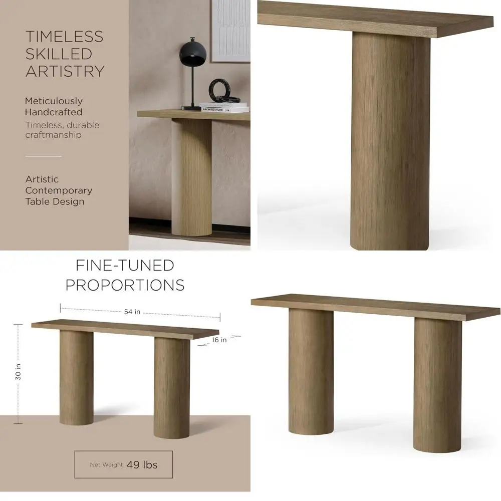 

Contemporary Accent Table for Small Spaces and Entryway in Rich Grey Finish