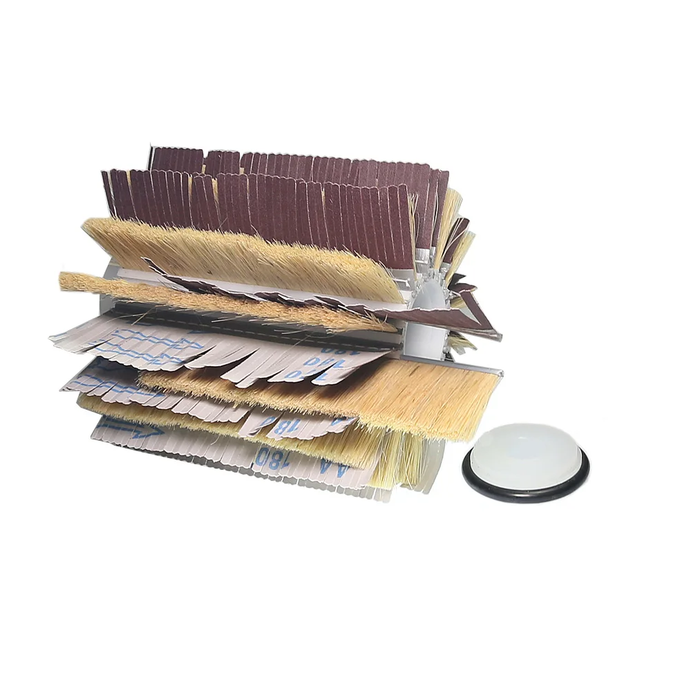 ضياء. 200 مللي متر x L. 220 مللي متر x ثقب 25.4 مللي متر السيزال جلخ الرملي القماش إطارات لامعة فرشاة ل لوح خشبي طحن التلميع #2