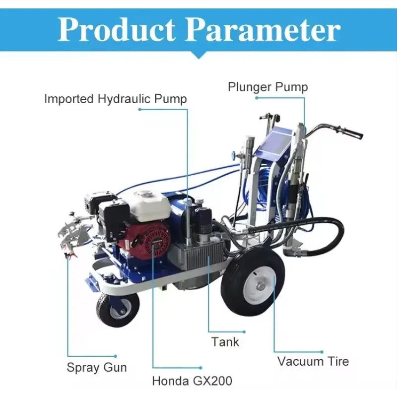 Spray Road Marking Machine  Hot Sale Electric Hand Push Cold Paint Spray Machine Cold Paint Line Striper