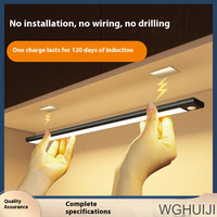 LED Cabinet Light USB Type-C Rechargeable Motion Sensor Led Lamp for Kitchen Wardrobe Cabinet Lighting 20cm/30cm/40cm/50cm/60cm