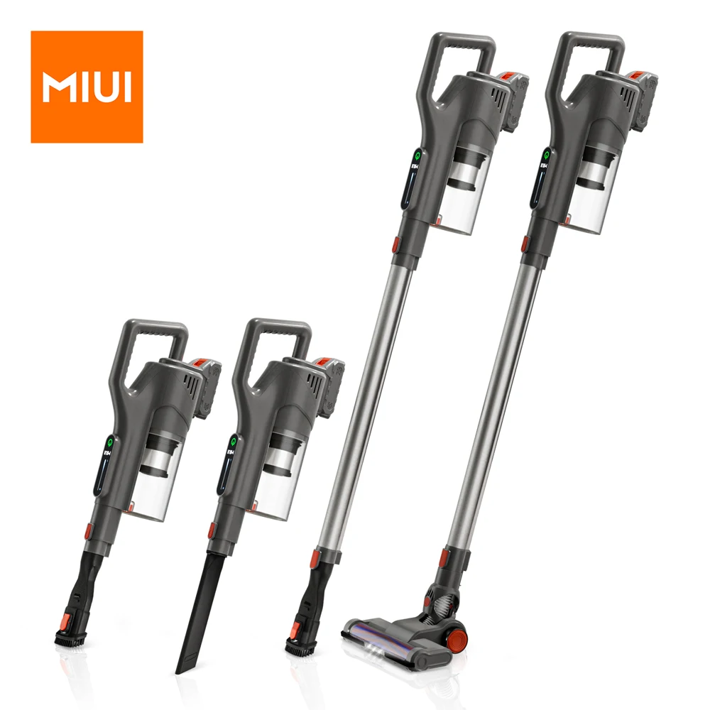 

MIUI Wireless Handheld Vacuum Cleaner 18kPa Powerful Suction with Touch Screen Removable Rechargeable Battery Low Noise