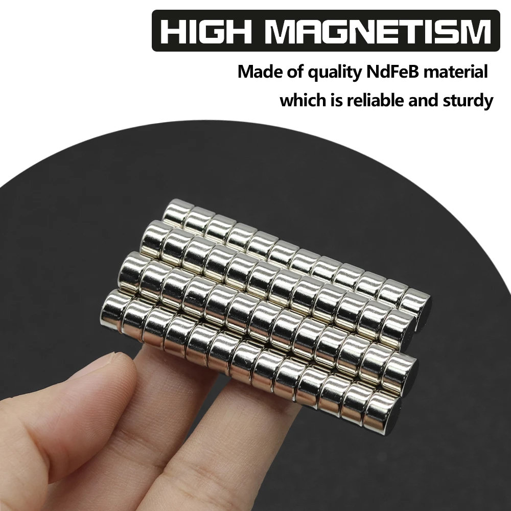 8x5mm N35 NdFeB Round Neodymium Magnet Super Strong Permanent Powerful Magnets Refrigerator DIY Craft Multi‑Purpose Magnetic
