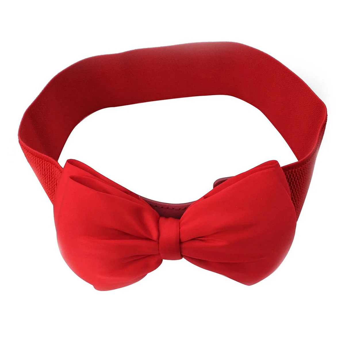 

Chiffon Bowtie Waist Belt Stretchable Elastic B for Women Matching Dress Coat Long Shirt Elegant Beautiful Accessory