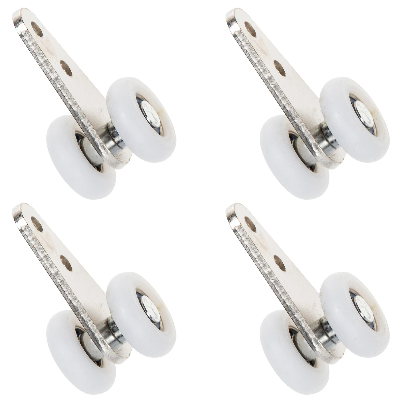 

4Pcs High Load Curtain Hanging Wheels Nylon Smooth Sliding Rollers for Window Curtains Sliding Door Pulleys Curtain Bearing