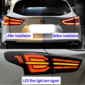 Zadní světla TOYO LED pro Nissan Qashqai 2016-2022 DRL Animation Sekvenční směrová světla LED zadní svítilna 10 nejlepší prodej úprava Nissanu Qashqai - №8