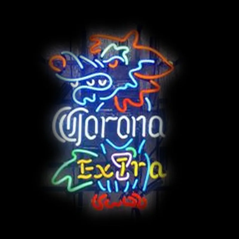 Neon sign For Coron Extra With Wolf Neon Bulb sign display Iconic Beer bar Pub Handcraft Lamp advertise Letrero enseigne lumine