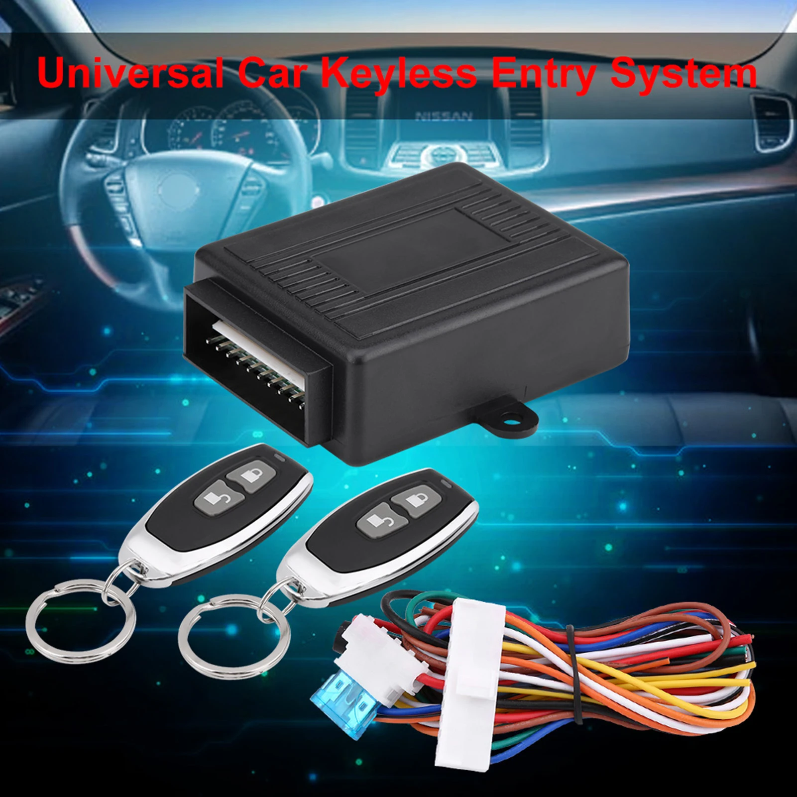 

Universal Car Keyless Entry System Central Locking Remote Control Kit Car Keyless EntryCentral Locking