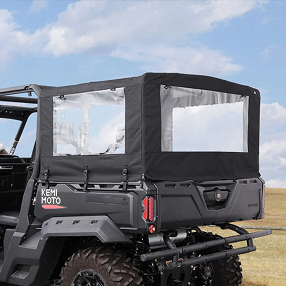 ل Can-Am المدافع HD5 HD7 HD8 HD9 HD10 ماكس 600D بولي كلوريد الفينيل الخلفي البضائع غطاء السرير شفافة ويندوز UTV خيمة مقاومة للماء