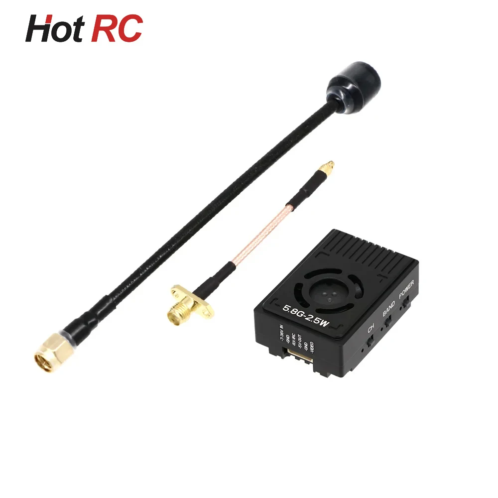 

FPV Transmitter 5.8G 2.5W 48CH 25mW/400mW/800mW/1600mW/2500mW/Pit Racing Drone Video Transmitter MMCX IRC