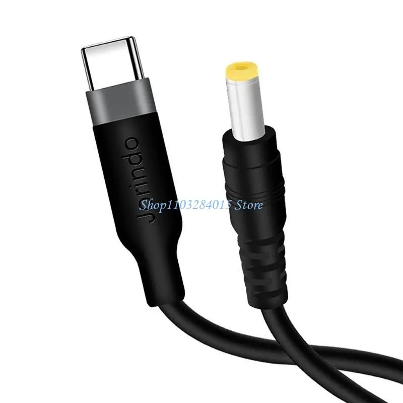 R6FF USB C to DC5.5mmx2.1mm Power Cord USB Type C Input to DC12V Out Charging Cable Work with PD & PD