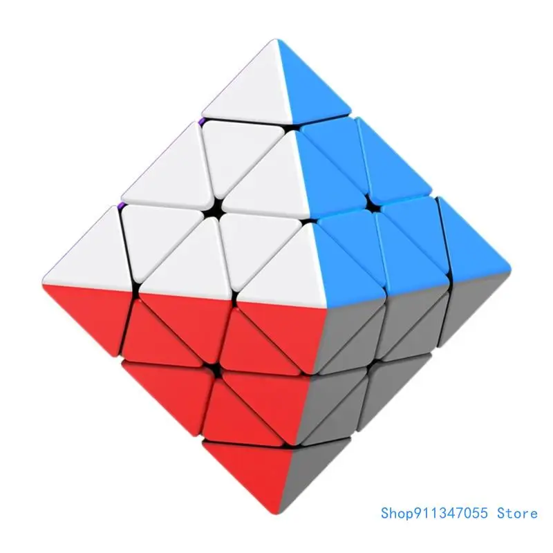 Magnetyczna kostka ośmiościanowa 3x3 dla dorosłych Puzzle na prędkość bez naklejek dla rozwoju mózgu Rozrywka Magiczny Drop