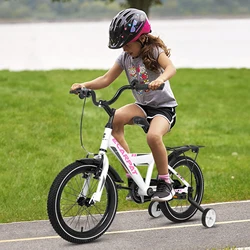 A14115 Kids Bike 14 Inch For Boys & Girls With Training Wheels, Freestyle Kids' Bicycle With Carrier.